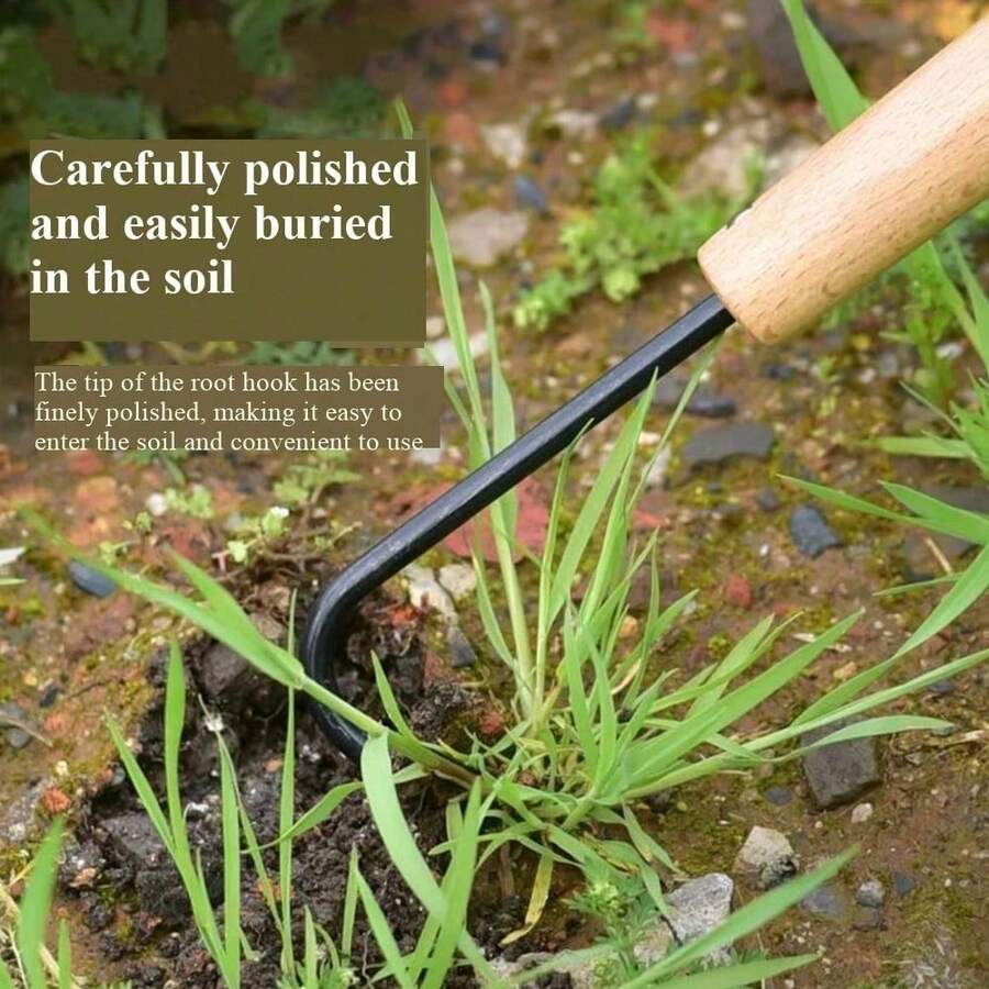 1pc Single Claw Potted Root Hook Loose Soil Tool Root Hook Garden Gardening Tool Bonsai Maintenance Root Remover Weeding Machine - A - 查看 1