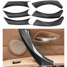 Cubierta de Tirador de Puerta Interior de ABS con Patrón de Fibra de Carbono para BMW E90 E91 E92 E93 para BMW 328i 335i M3 2005-2012 - Cubierta para manija de puerta - Ver 1