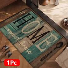 1pc, Home Decor, Wooden Board Pattern Print, Linen Kitchen Rug, Kitchen Mat, Floor Mat, Bathroom Mat, Door Mat, 3D Print Rectangular, Suitable For Living Room, Bedroom, Hallway, Bathroom, Laundry Room - Polyester Carpet, Suitable For Indoor And Outdoor Home Decor - Multicolor - View 13