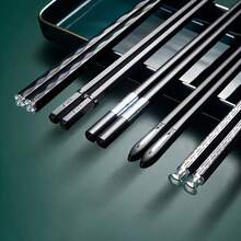5 Pairs Reusable Chopsticks Set, 9.5 Inch Dishwasher-Compatible Fiberglass Chopsticks, Non-Slip Chopsticks, Kitchen Gadgets Tableware For Restaurants, For Pasta, Sushi, Gnocchi, Desserts, Perfect Gift For Men And Women, Cooking Utensils - View 9
