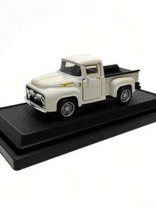 Realistic Metal Toy Car, Children's Inertia Off-Road Racing Car, Collectible Display Model Small Race Car - White - View 3