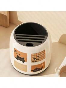 1 Piece Multifunctional Plastic Kitchen Knife Organizer, Tableware Spoon Tableware Storage Rack Fork Kitchen Dining Cartoon Household Kitchenware Storage Bedroom Kitchen Large-Capacity High-End Storage Bucket Shelf - View 12