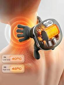 PinkSings Multifunctional Realistic 5-Finger Hand Shoulder & Neck Massager, Electric Neck & Shoulder Massager, Wireless Portable USB Rechargeable. Deep Tissue Massage, Suitable For Neck, Shoulders, Back, Arms And Legs. 2000mAh - Army Green - View 3