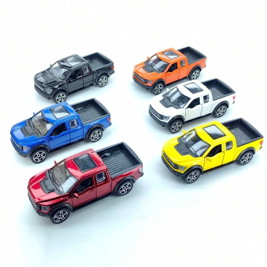 Realistic Metal Inertia Racing Car Model Mini Toy Car Desktop Collectible For Boys - Red - View 1
