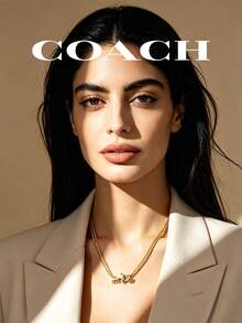 Coach F33375-GLD Horse Carriage Double Chain Necklace Gold Plated - Gold - View 4