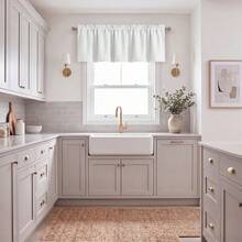 1pc/2pcs, White Japanese Retro Faux Linen Kitchen Curtains, Made Of Soft And Thick Polyester Fabric, Provides Natural Light Filtration And Privacy Protection, Washable, Suitable For Kitchen, Bedroom, Living Room, Office, RV And Bay Window. - White - View 8