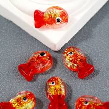 2件組 多彩幻彩魚形玻璃珠 DIY 手作珠飾材料配件套組 - diy小魚 - 查看 13