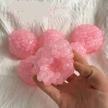 1pc Transparent Pink/Blue Grape Cluster Squeeze Ball, Transparent Bead Fruit Shaped Stress Relief Fingertip Toy, Soft TPR Material Anxiety Relief Toy, Ideal Birthday Gift, Holiday Gift, Couple Gift, Daily Gift, Party Favor, Essential For Stress Relief - one-size - View 10