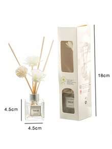 50ml Rattan Reed Diffuser Set, Suitable For Home, Study, Bedroom, Bathroom, Effectively Deodorizes, Enjoy Fragrance Without Open Flame (Set Includes 1 Bottle Of Essential Oil, 5 Reed Sticks, 1 Rattan Ball And 2 Dried Flowers), Perfect For Indoor Decor, Home Decor, And Essential For Back To School And Dorm Decoration. - Mix - View 6