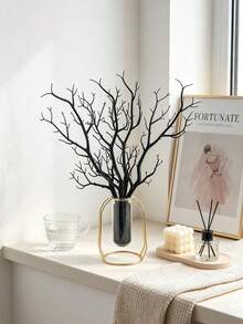 5pcs Artificial Tree Branches, Suitable For Home, Wedding, Party Decoration, Table Centerpiece, Valentine's Day, Birthday Gift, Graduation Ceremony And Other Occasions - Black - View 7