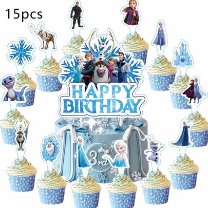 25Pcs Girl Idol Group Themed Cake Decoration Topper, Multi-Holiday Party Table Decor For BBQ Picnic Halloween Christmas, Cute Collectible Gift For Character Fans