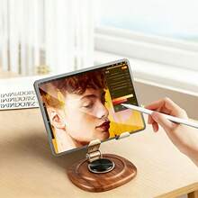 Desktop Phone Stand 360° Rotatable, Sturdy, Adjustable Desktop Phone Holder, Foldable Phone Stand, Compatible With All Phones - A - View 5