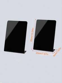 2/4Pcs, 15x16/20x26cm, Clear/Black, 3mm Thickened Acrylic, Dry Erase Writing Board, Mini Whiteboard, Wipeable Reusable Easy Clean, Freestanding, Table Sign, Restaurant, Office, Shop, Wedding, Party, Menu Holder, Message Board, Graduation, Home Decor - Notice Board - View 18