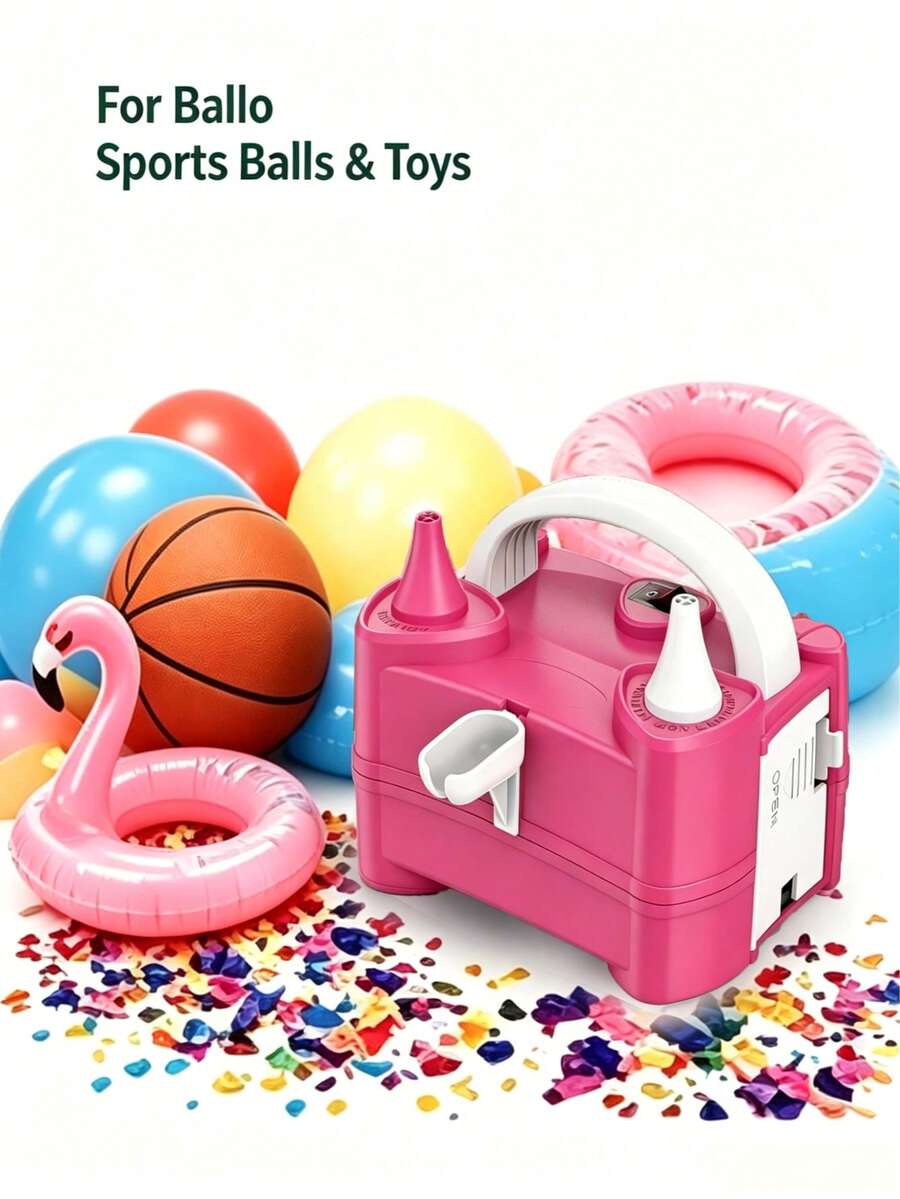1pc Portable Electric Balloon Inflator, 220V-240V 400W Electric Balloon Air Pump, Suitable For Party Balloon Decoration