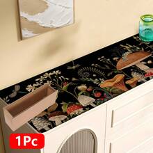 1pc, Home Decor, Mushroom Pattern Printed, Linen Kitchen Rug, Kitchen Mat, Floor Mat, Bathroom Mat, Door Mat, 3D Printed Rectangular, Suitable For Living Room, Bedroom, Hallway, Bathroom, Laundry Room - Polyester Rug, Suitable For Indoor And Outdoor Home Decor - Multicolor - View 15