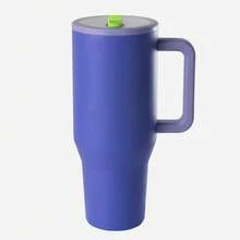 32oz Large Capacity Leak-Proof Insulated Car Cup With Handle And Sealed Lid - Multicolor - View 9