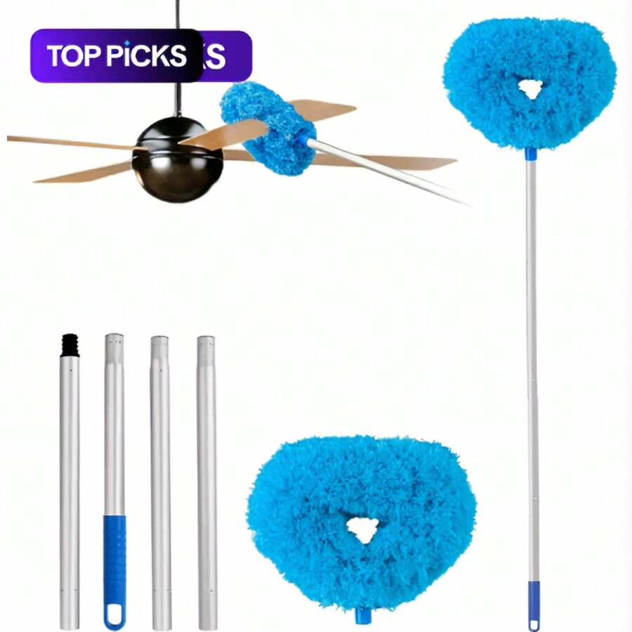 Vacuum Extension Wand Set – Dusting Brush – Washable – Ceiling & Fan – Home Cleaning - Standard - Übersicht 1