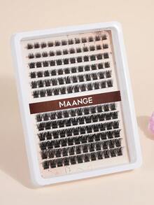 MAANGE 120入混長度蓬鬆假睫毛簇，大容量動漫風細緻睫毛簇接睫毛，濃密豐盈單根睫毛居家用，適合打造濃密蓬鬆自然妝感，DIY居家美容，大容量單根睫毛冊，適合初學者、新手及化妝師，女性旅行、派對、工作場合，女性禮物首選 - D - 查看 3