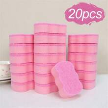 20/10/6/1pc Multipurpose Kitchen Cleaning Sponges And Scourers - Durable, Washable Dishcloths, Suitable For Sinks, Stoves, Pots, Etc. - Multifunctional Cleaning Tools For Bedroom/Kitchen/Living Room - Pink - View 12