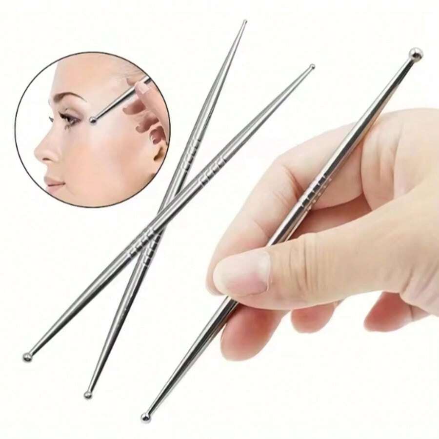 Acupuncture Set - Dual-Head Facial Massage Tool, Steel Acupoint Pen, Ear & Body Acupoint Muscle Relief Probe - One Size - View 1