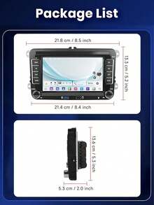 適用於 Golf MK5 MK6 Jetta Beetle Passat Sharan Tiguan Touran Seat Polo 的汽車收音機,支援無線 CarPlay & Android Auto,7 吋 VW 觸控螢幕音響,附 FM AM 收音機 (7 吋) - A - 查看 8