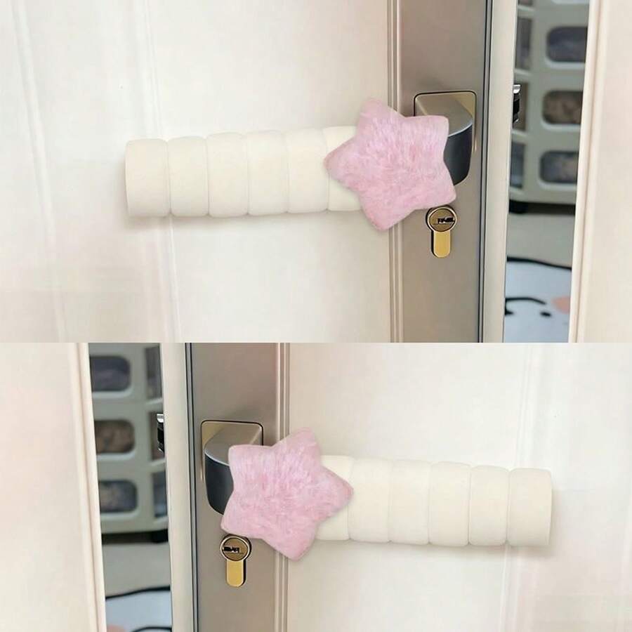 2PCS Star Door Handle Protector, Soft Anti-Collision Cover, Universal Left & Right Anti-Static Doorknob Bumper Guard, Door Knob Sleeve For Kitchen, Bathroom & Bedroom - View 1