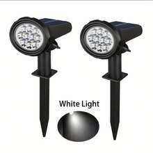 1/2PCS Solar Powered Outdoor Garden Lights With Light Sensor, 10 LED White/Warm/Colorful Light, Embedded Path Lawn Light, Multi-Function Detachable Wall Lamp, 3 Lighting Modes Safety Path Light, Outdoor Garden Decoration Solar Garden Light, Built-In Rechargeable Battery Solar Panel Charging Outdoor Camping Light, Suitable For Yard, Pathway - 10LED Wall Light/Lawn Light - View 17