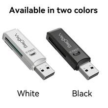 Pembaca Kartu SD/TF USB 2.0 VegGieg 2-in-1 Slot Ganda Pembaca Kartu Memori Kecepatan Tinggi Kompatibel dengan Kamera, Ponsel, Laptop, Pasang dan Mainkan - View 11