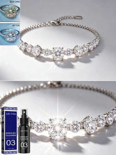 Jewelry Polishing Agent, Watch Band & Accessory Refurbishing, Stain Removal, Maintenance & Cleaning Solution For Rings/Multi-Purpose: Rings, Necklaces, Earrings, Watch Steel Bands, Alloy Accessories Can All Be Cleaned & Polished