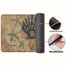 1pc, Home Decor, Ocean Creature Pattern Print, Linen Kitchen Rug, Kitchen Mat, Floor Mat, Bathroom Mat, Door Mat, 3D Print Rectangular, Suitable For Living Room, Bedroom, Hallway, Bathroom, Laundry Room - Polyester Rug, Suitable For Indoor And Outdoor Home Decor - Multicolor - View 8