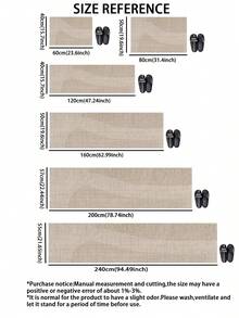 1pc Of White Striped Pattern Rubber Soft Mat For Kitchen Floors, A Water-Absorbing Mat That Is Easy To Clean And Suitable For Use In Kitchens, Bathrooms, And Other Areas. It Is Suitable For Use Throughout The Year And For Various Holidays. - Multicolor - View 6