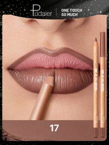 Pudaier Matte Nude Lip Liner, Smooth Application, Layerable For Natural Color, Easy-To-Use Lip Pencil, Suitable For Daily Makeup And Valentine's Day Looks - 17 - View 10