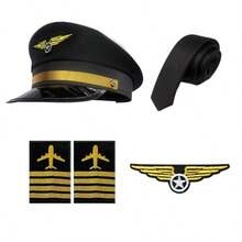 Vintage Cosplay Captain Themed Costume Accessories Set, Perfect Gift For Party Gatherings, Holiday Celebrations, Carnivals, Suitable For Cosplay Enthusiasts Party Gatherings - Multicolor - View 14