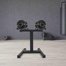 Adjustable Dumbbell Rack And Stand. Perfect Home-Gym Dumbell Rack For At-Home Workouts., Convenient And Prevents Accidents. - Black - View 7