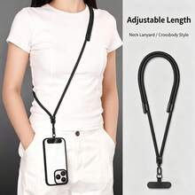 Runway Round Metal Phone Lanyard, Adjustable Short Phone Chain, 2026 New Smartphone Wrist Strap Charm, 7mm Thick Braided Strap, Universal Premium Smartphone Accessory, Outdoor Sports Running Anti-Theft Anti-Loss Anti-Drop - Multi-color - Adjustable Long - View 13