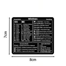 1pc Waterproof Keyboard Shortcut Stickers, Compatible With MacBook Laptop, Windows Word Office Function Key Decals, Scratch-Resistant Keyboard Decorative Stickers - View 8