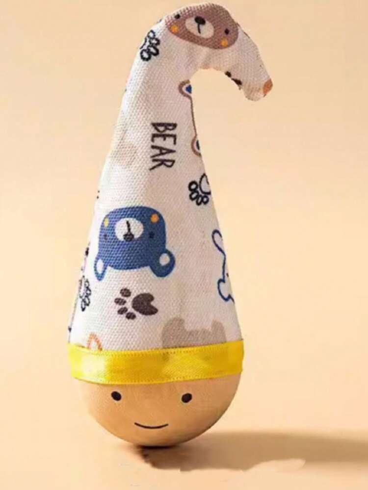 带羽毛的木制旋转逗猫棒，趣味互动猫玩具，耐啃咬益智球，适合独居猫咪缓解孤独、焦虑和破坏性行为 - 彩色 - 查看 15