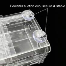 High Clear Acrylic Fish Tank Breeding Isolation Box Aquarium Breeder For Small Fish Betta Hatching Incubator With Suction Cup - View 9