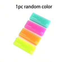 Colorful Ruler-Shaped Eraser, New Compact 2B Eraser, Suitable For Exams And Illustrations, Colorful Creative Personalized Eraser, Back To School Gift, Student Prize - A - View 7