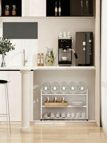 3/4/5 Tiers Optional, Space-Saving And Easy To Install. Minimalist White Design Fits Any Decor. Durable, Compact Yet Spacious, Easy To Clean. It's A Must-Have Storage Essential For Home Use. - Multiple Specifications - View 2