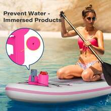 1pc 2 In 1 Anti Tilt SUP Cup And Phone Holder No Spill Drink Bottle Mount For Water Sports Paddle Board Kayak Canoe - Multicolor - View 6