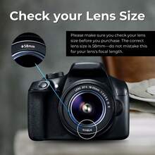 1pc 0.45x Professional HD Wide Angle Lens (With Macro Section) Compatible With ///Pentax And Other 58mm Interface Cameras - View 6