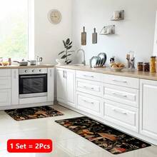 1pc, Home Decor, Mushroom Pattern Printed, Linen Kitchen Rug, Kitchen Mat, Floor Mat, Bathroom Mat, Door Mat, 3D Printed Rectangular, Suitable For Living Room, Bedroom, Hallway, Bathroom, Laundry Room - Polyester Rug, Suitable For Indoor And Outdoor Home Decor - Multicolor - View 17
