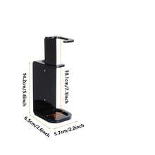 Stand Wandmontage 2er Pack Acryl Lichtschwert Wandhalterung Displayhalter Baseballschläger Ständer mit Schrauben für Zuhause und Büro, Schwarz - Schwarz - Übersicht 2