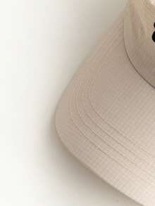 Women's Soft Top Letter Embroidered Yellow Baseball Cap, Spring/Summer New Quick-Dry Breathable Sun Protection Baseball Cap, Colorblock Summer Quick-Dry Breathable Sun Protection Baseball Cap, UV Protection Thin Hat - Colu Quick-drying - View 8