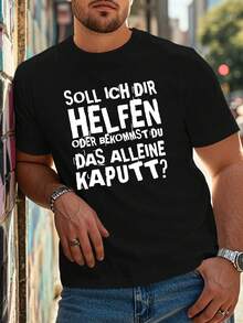 Men Sports Tees & Tanks - 黑色 - 查看 1