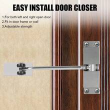 Automatic Door Closer, Rebound Door Closer, Anti-Collision Device, Wooden Door Buffer, Simple Home Silent Door Closer - A - View 2