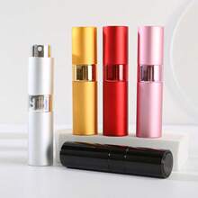 Rotatable Telescopic Spray Bottle, Aluminum Perfume Decant Bottle, Reusable Travel Size Perfume Bottle With Sprayer Device - Multicolor - View 9