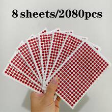 8片/2080颗自粘闪亮水钻面部贴片，适用于化妆师、婚礼、音乐节、派对，可用于装饰头发、眼睛、脸部、身体、指甲，也适用于DIY剪贴簿。 - 8 sheets - 查看 15