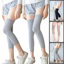 1 Pair Seamless Over-The-Knee Socks, Ultra-Thin Breathable Warm Leggings, Unisex Seamless Design, Suitable For Outdoor Casual Wear - Multicolor - View 2
